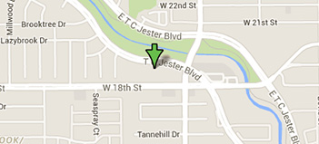 Map of our Houston, TX location